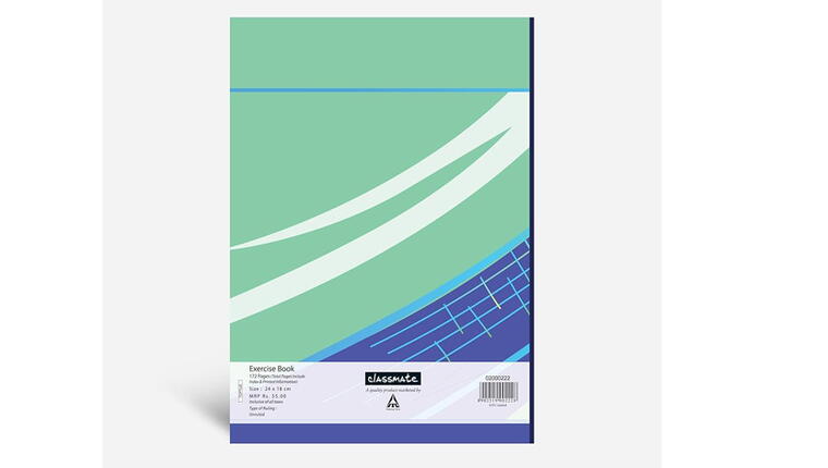 CLASSMATE LONG BOOK UNRULED(172 PGS)