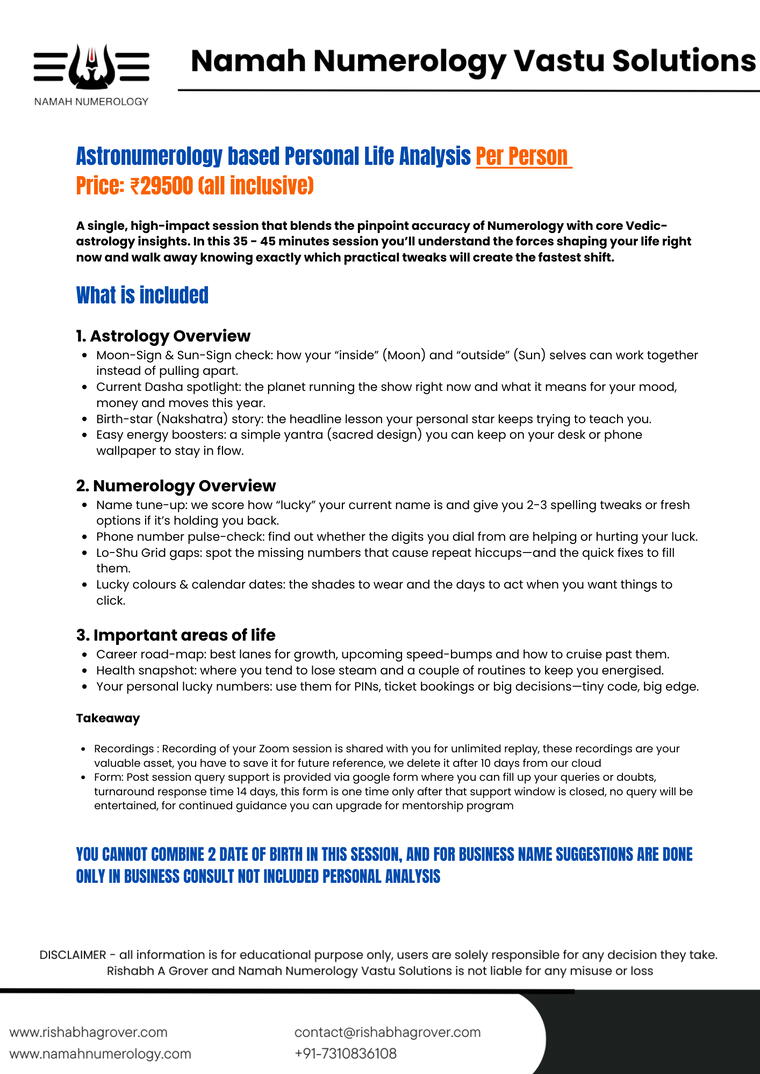 Detailed Astronumerology Analysis for Personal Life