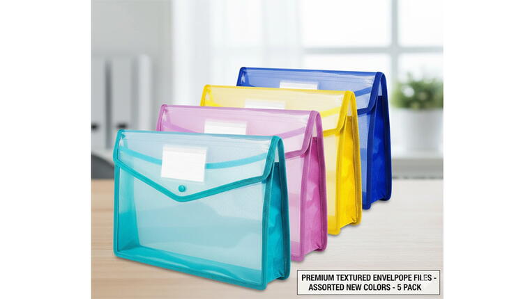 FILE COVER TRANSPARENT ENVELOPE PLASTIC COVER