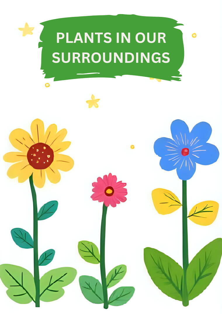 Plants in the Surroundings Worksheets For Class 3
