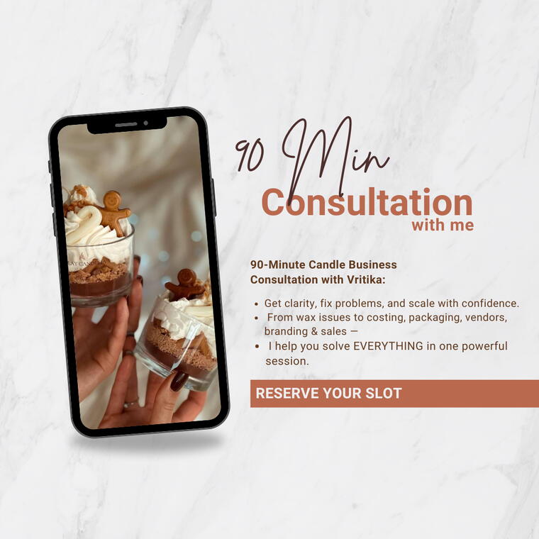 90-Minute Candle Business Consultation (Live on GMeet)