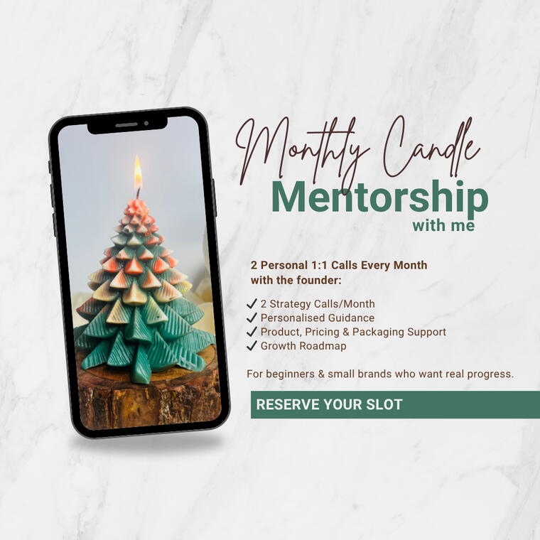Monthly Candle Business Mentorship – 2 Calls/Month