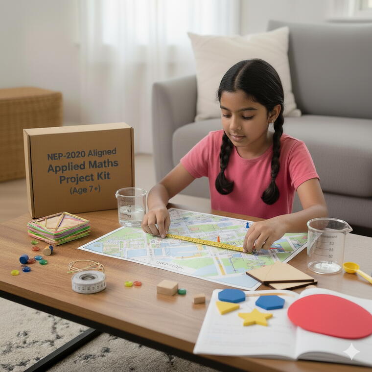 NEP-2020 Applied Maths Project Kit (Age 7+) | ₹799 + Shipping