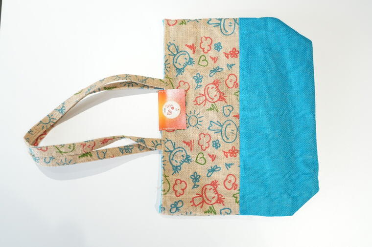 U Shaped Jute Made Bag.