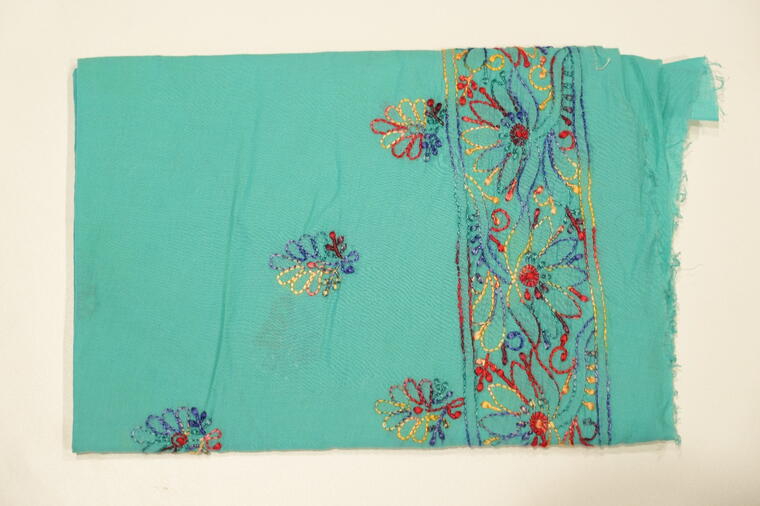 Pure Cotton Chikankari Thread Work Blouse.Light Green Colour.