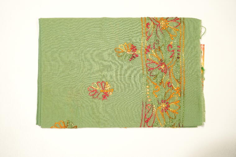 Pure Cotton Chikankari Thread Work Blouses. Light Green.