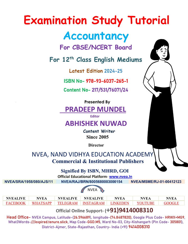 (217) NVEA Class 12th Accountancy CBSE Examination Study Tutorial