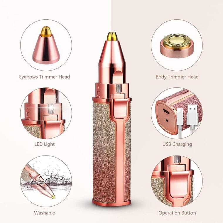 Electric Eyebrow &amp; Facial Hair Trimmer (USB Rechargeable)