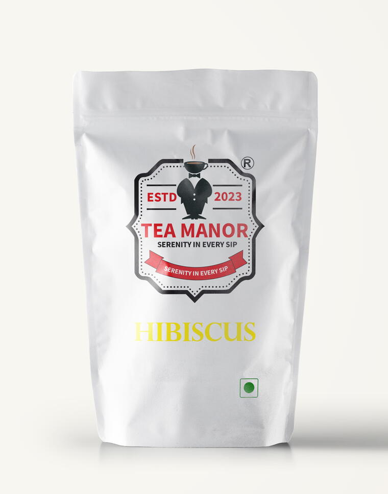 HIBISCUS TEA | GREEN TEA &amp; HIBISCUS PETALS BLEND | 100gms Pac