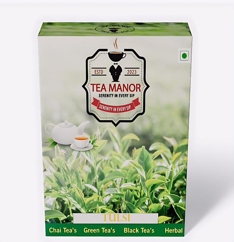 TULSI TEA|TEA MANOR|PREMIUM TEA |TULSI LEAVES &amp;CTC DUST BLEND|100gms Pack