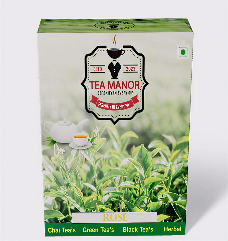 ROSE TEA|TEA MANOR|PREMIUM TEA|ROSE PETALS &amp;CTC DUST BLEND|100 Grams