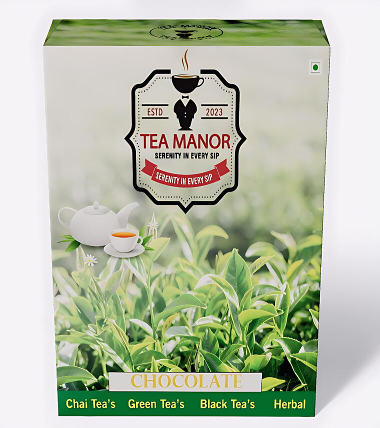 TEA MANOR CHOCOLATE TEA|ASSAM, NILGIRI'S &amp; CHOCOLATE|100 Gms Pack 