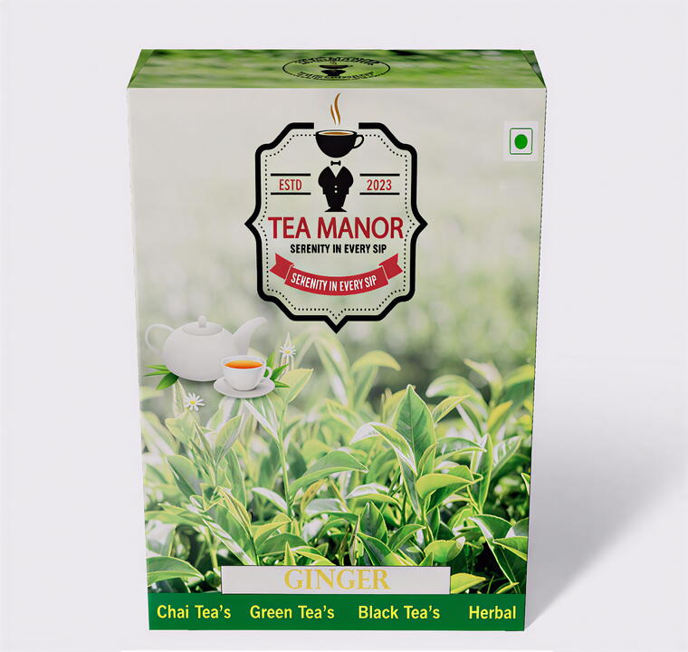 GINGER TEA | TEA MANOR | PREMIUM TEA | BLACK TEA | 100gms Pack