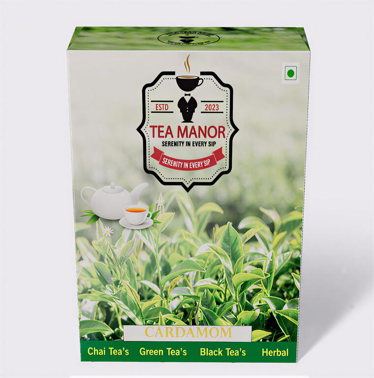 CARDAMOM TEA | TEA MANOR | PREMIUM TEA | ASSAM &amp; NILGIRI BLEND | 100 Grams