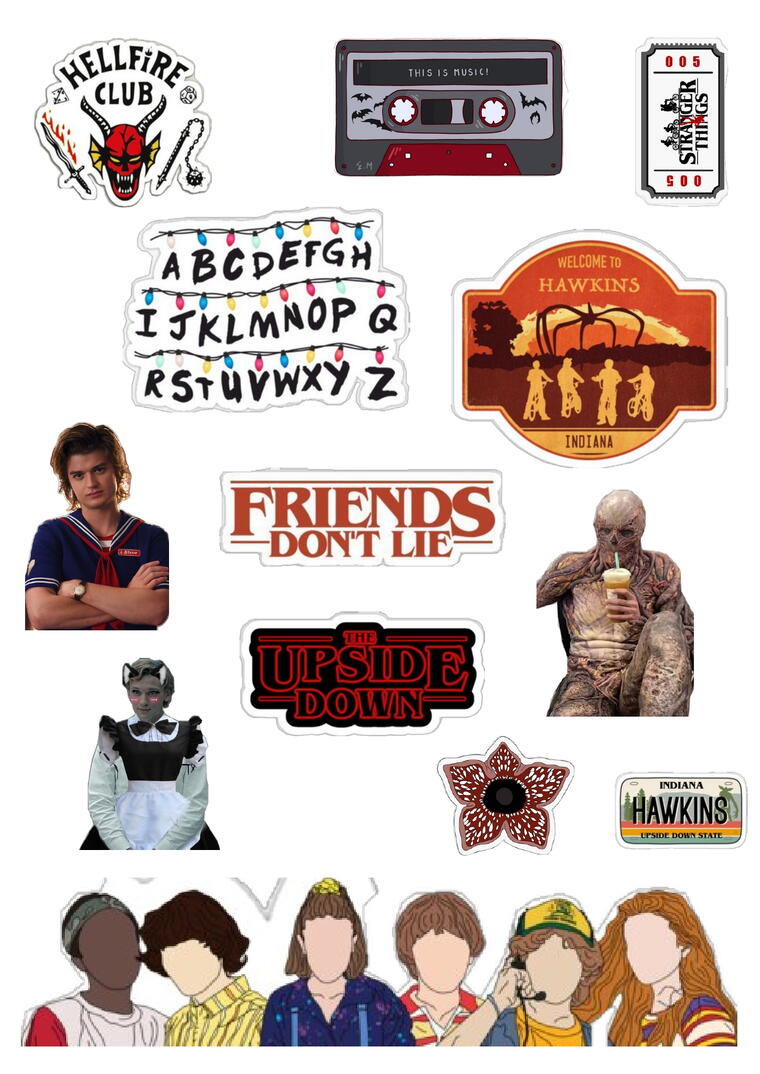 Open Canvas Diary with Themed Stickers