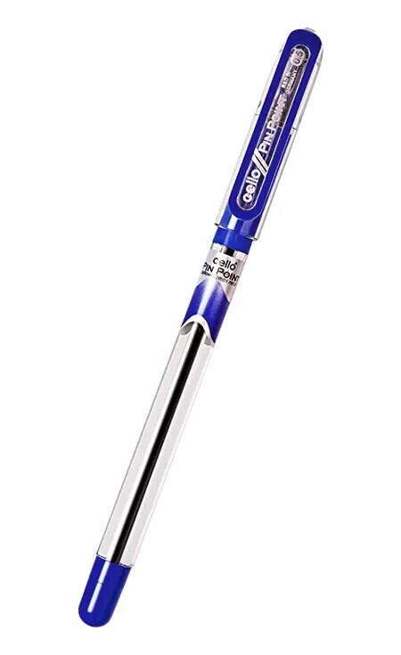 Cello Pinpoint Ballpoint Pens, Blue - Pack of 10