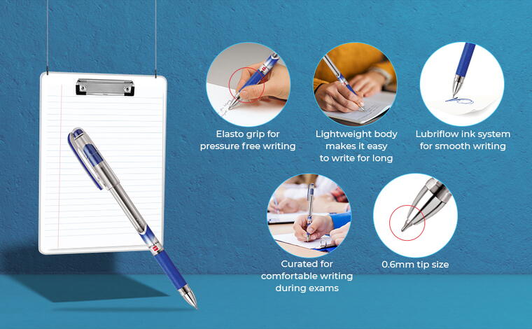 Cello Pinpoint Ballpoint Pens, Blue - Pack of 10