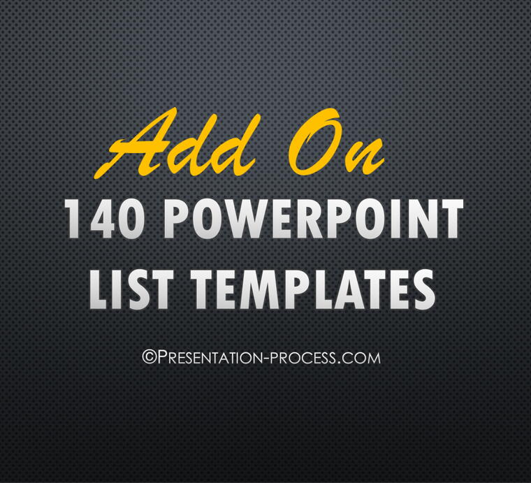 140 Add On PowerPoint List Templates