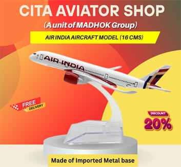 Air India Aircraft model-16cm