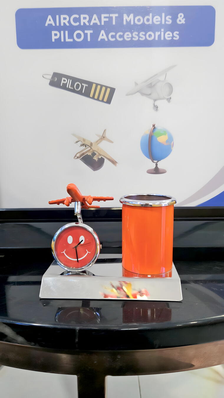 Orange Airplane Pen Stand Aircraft