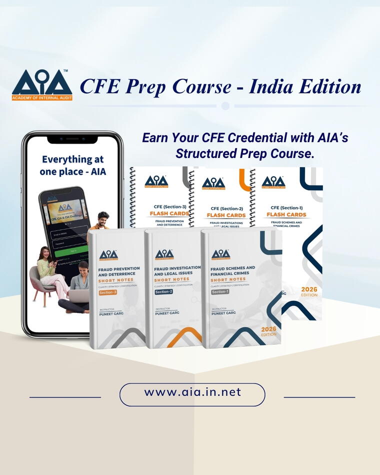CFE Prep Course – AIA Short Notes Books Delivery in India Only