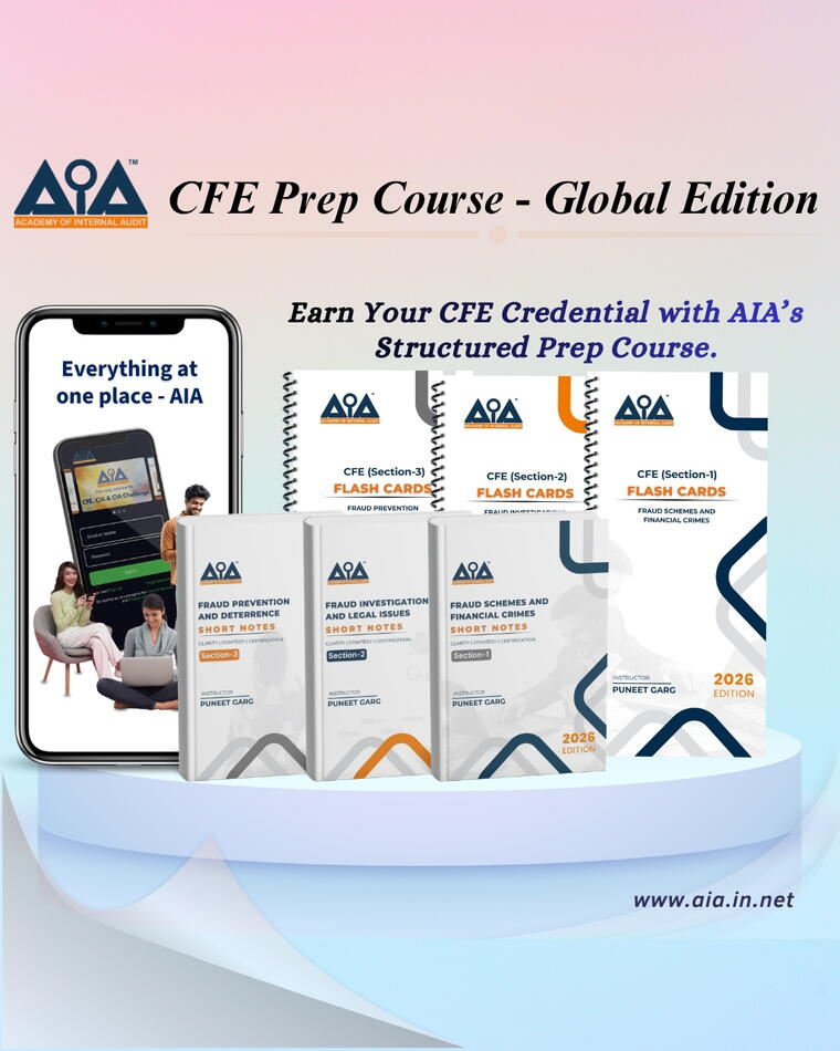 CFE Prep Course – AIA Short Notes Books Delivery Outside India