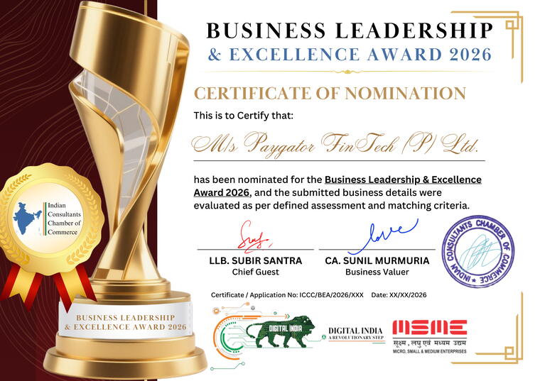 Business Leadership &amp; Excellence Award 2026 Nomination (Digital)