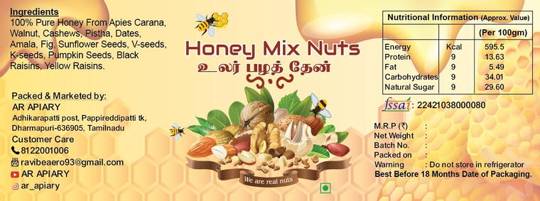 Honey Mix Nutes 1kg