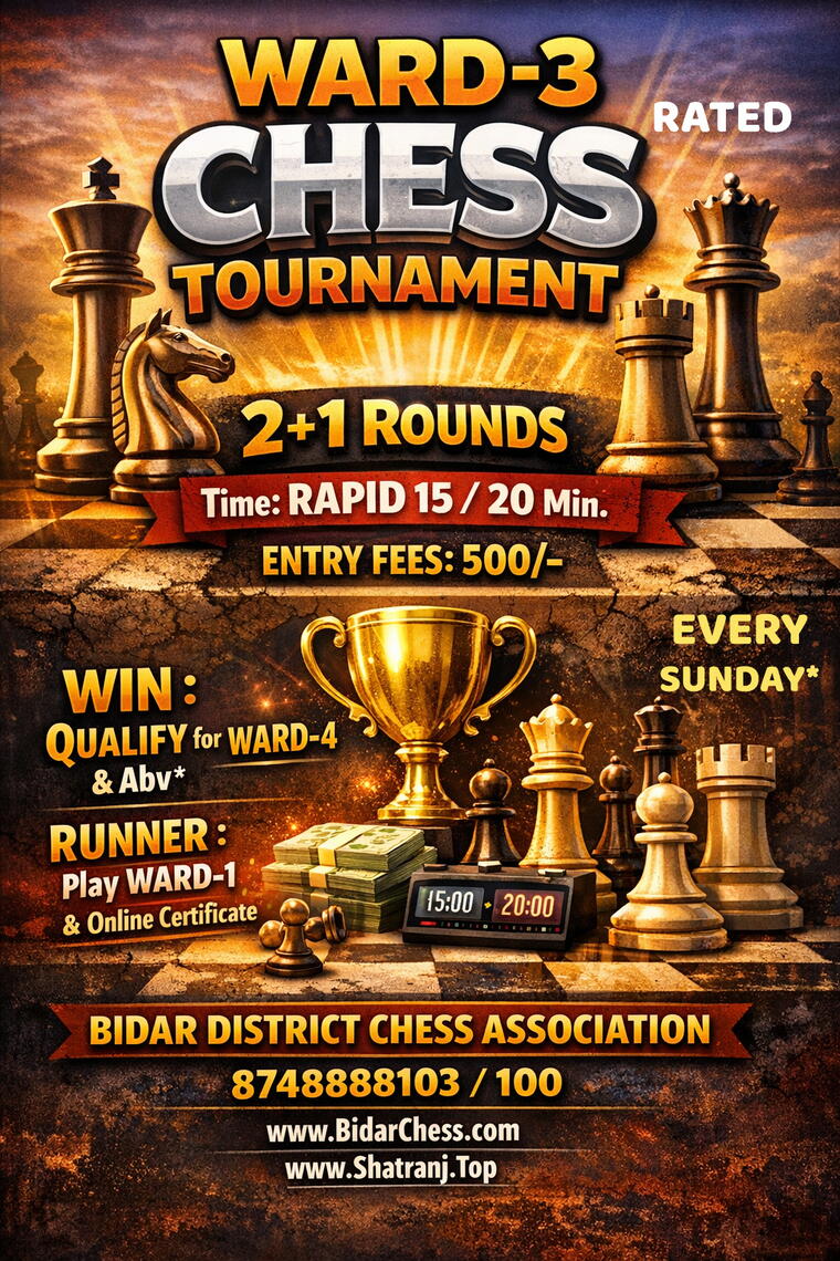 WARD-3 CHESS TOURNAMENT PARTICIPATION