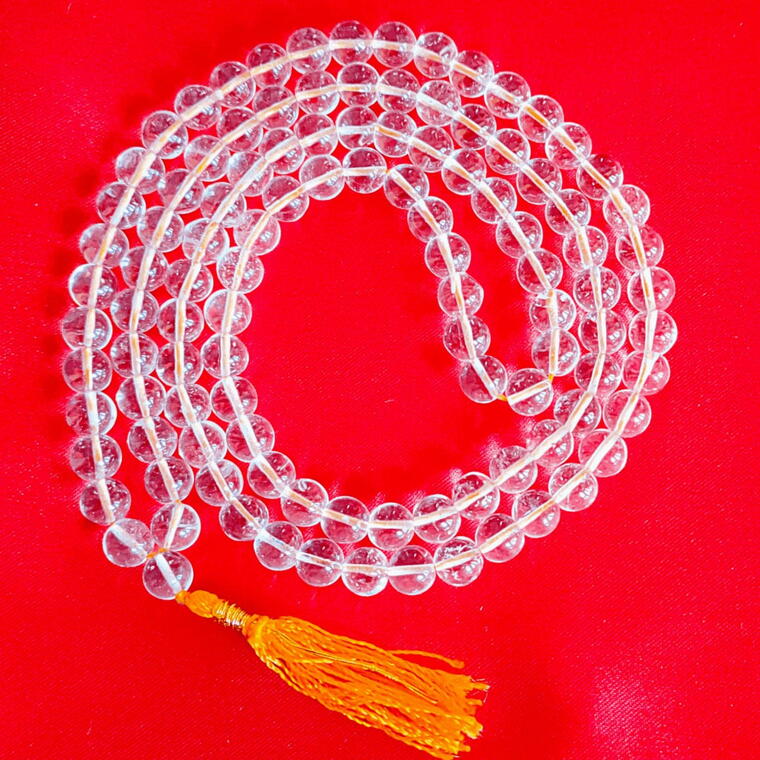 Sphatik Mala 108, 7 MM Size 