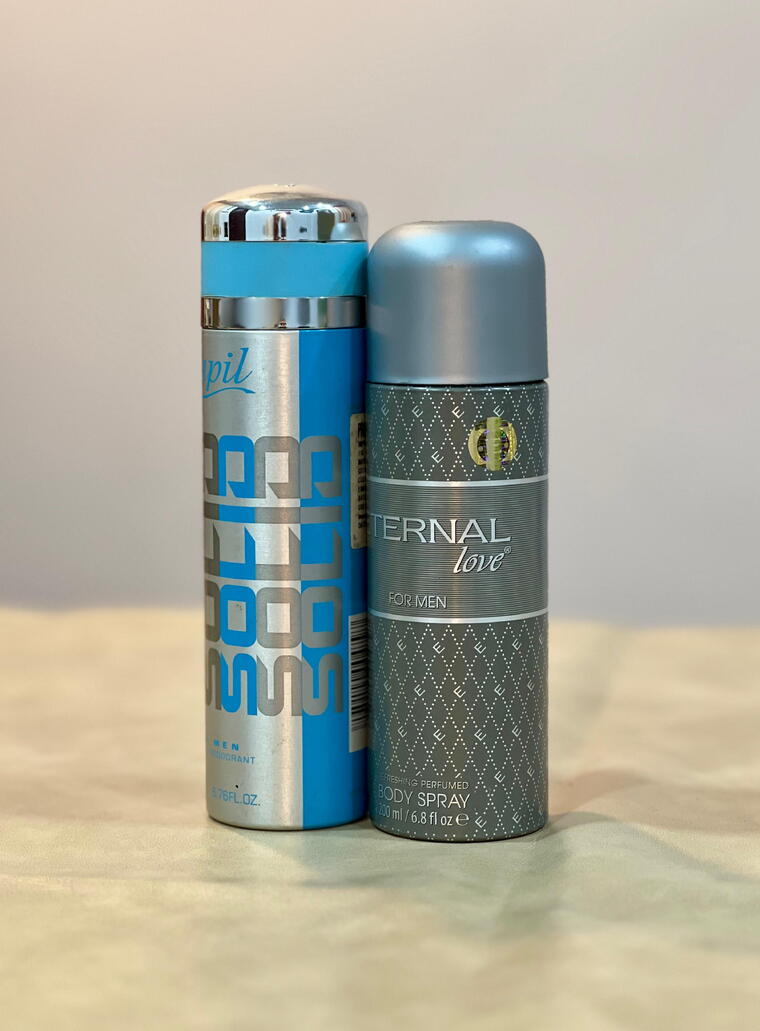 Combo Solid & Eternal silver BODY PERFUMES FREE DELIVERY