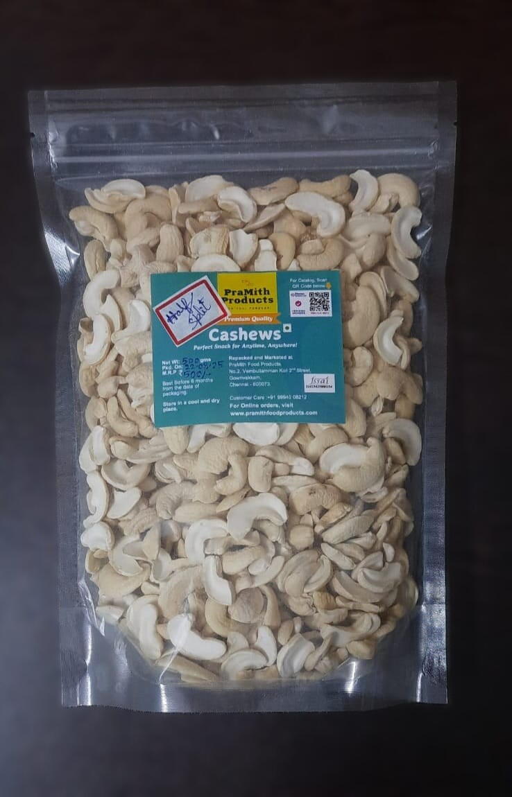 Half / Split Cashews 500gms