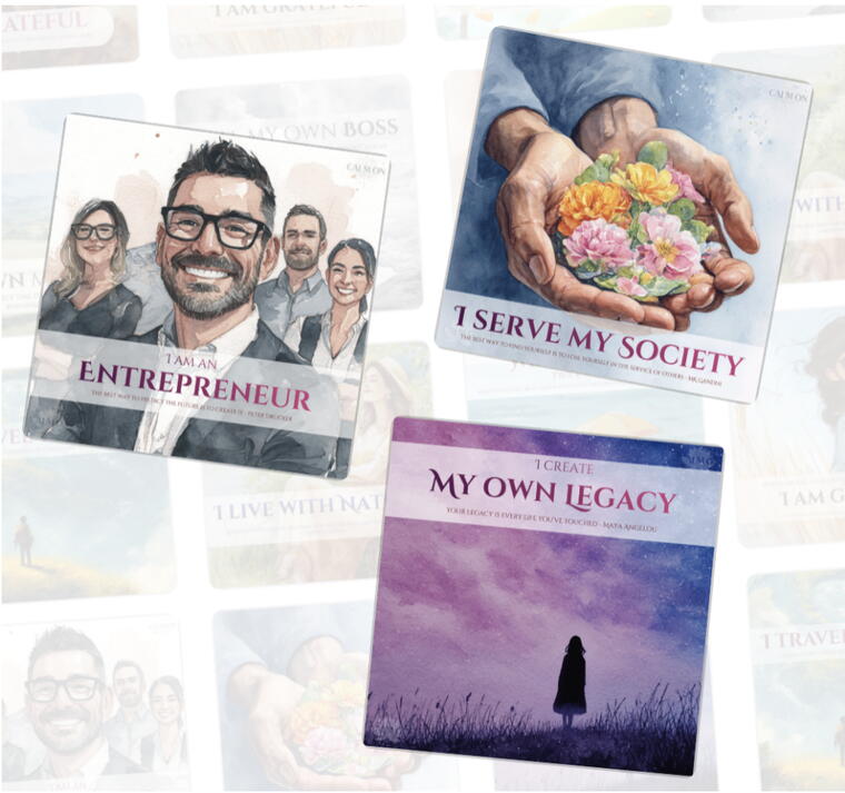 Vision Board - My Legacy Set 1 (3 Acrylic based Nudge Magnet set)