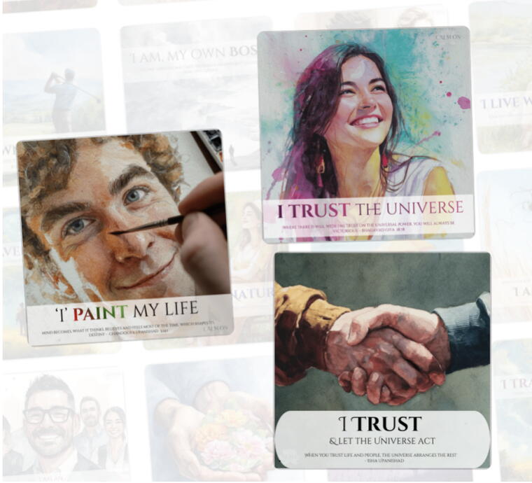 Believe - Set 1 (3 Acrylic based Nudge Magnet set)