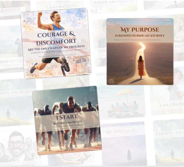 Secrets of Success - Set 4 (3 Acrylic based Nudge Magnet set)