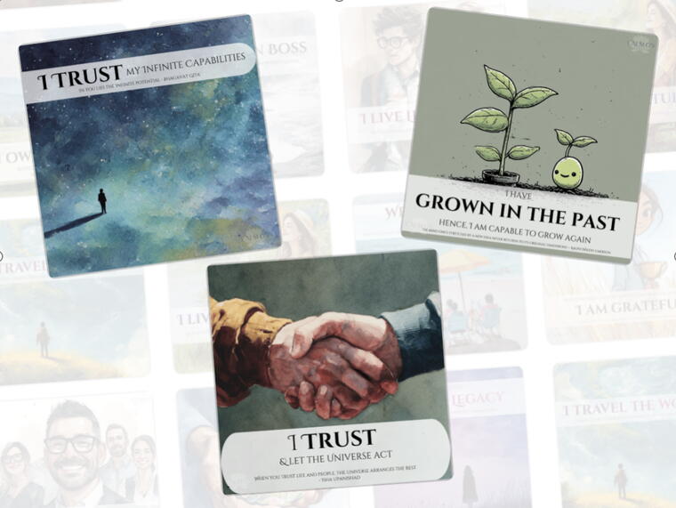Believe - Set 4 (3 Acrylic based Nudge Magnet set)