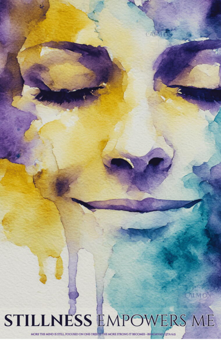 Power of Stillness- 11.2 * 17.3 inches Cal. Magnetic Poster 
