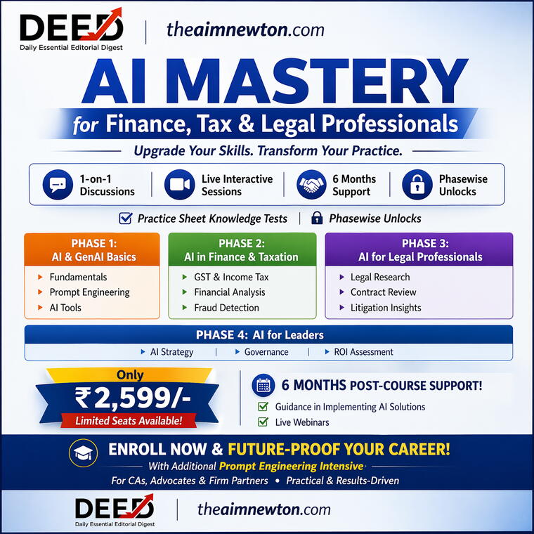 AI Mastery for Tax, Finance &amp; Legal Professionals 