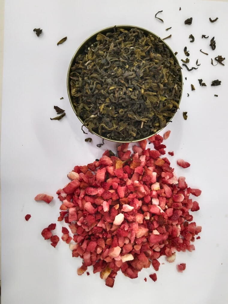 500gm starwberry Green Tea 