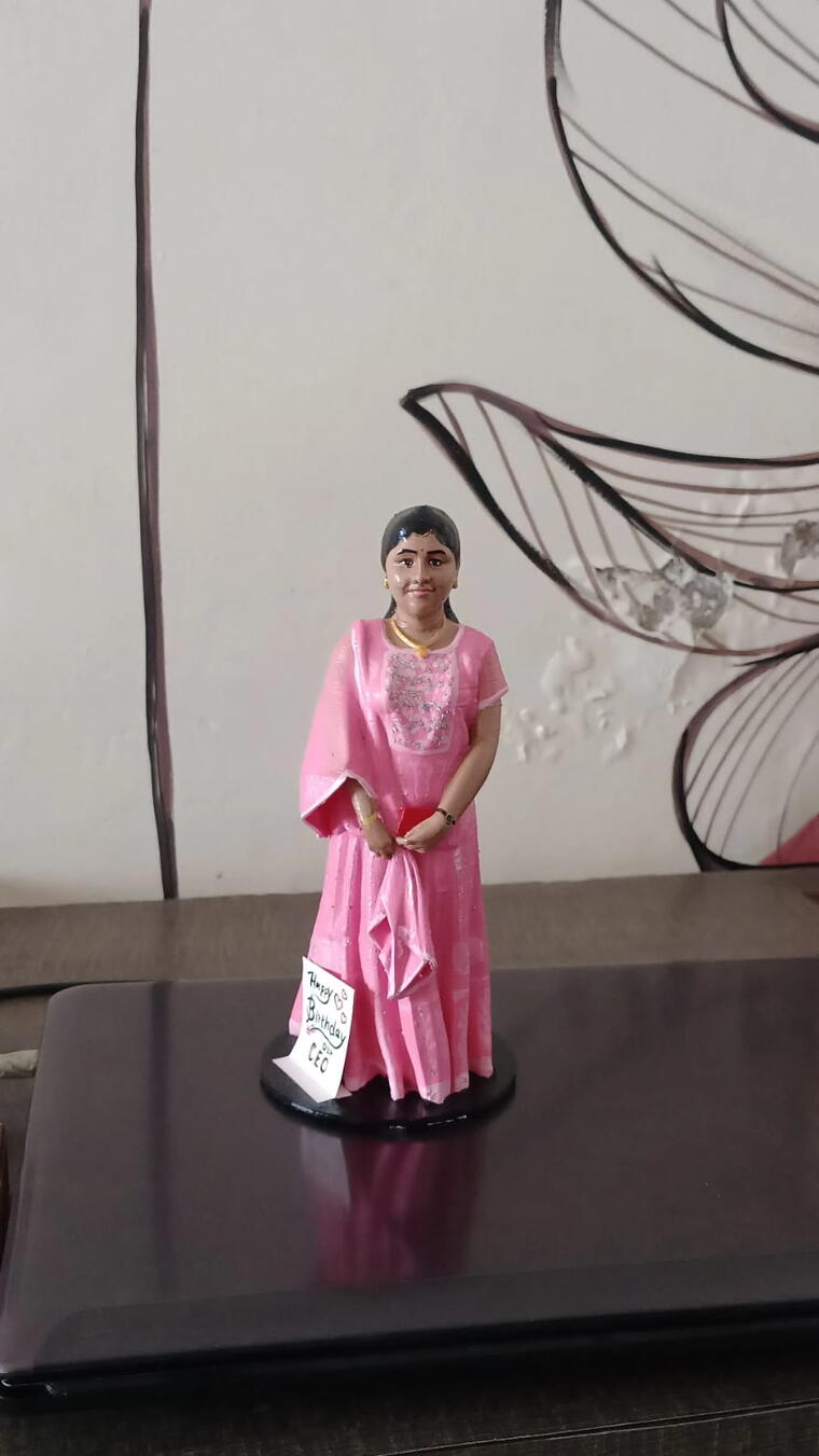 Customized Single 3d Miniature Doll Full Body - 8 Inch