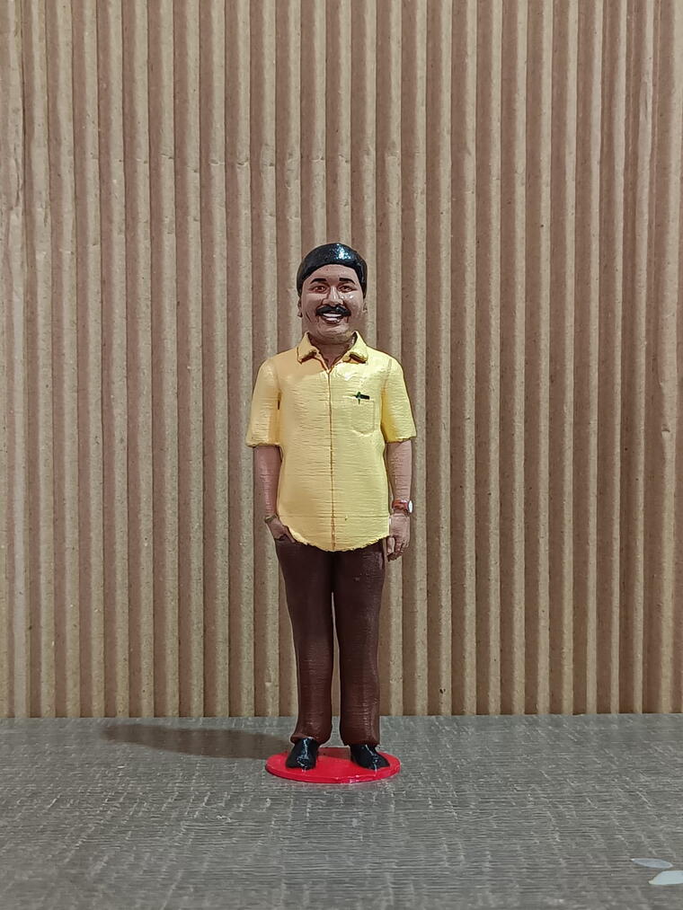 Customized Single 3d Miniature Doll Full Body - 8 Inch