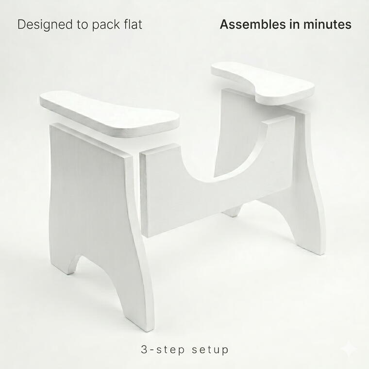 17 Inches Aasan Stool (Unassembled)