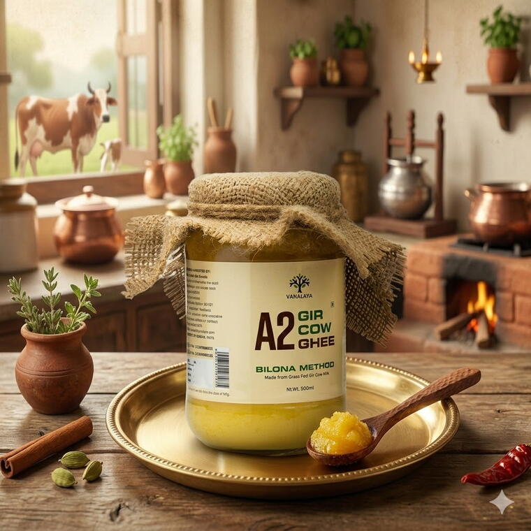Vanalaya A2 Gir Cow Ghee- Combo Pack 1kg
