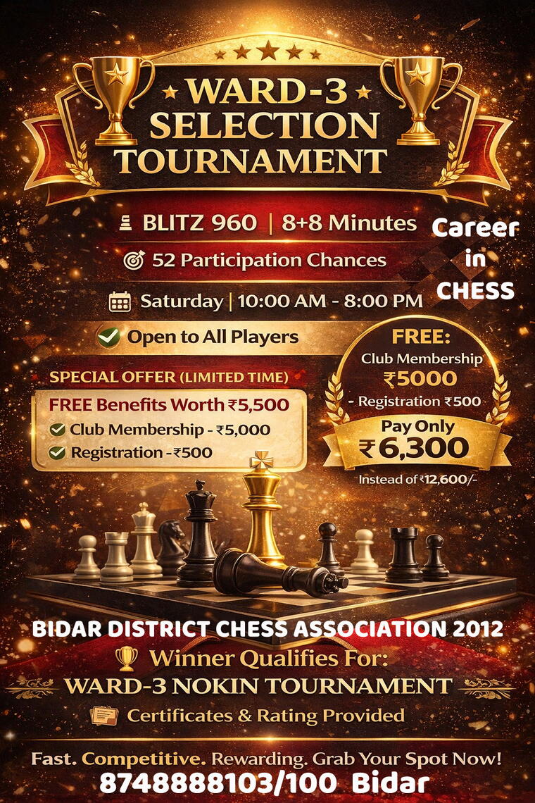 SELECTION TOURNAMENT WARD-3 Package