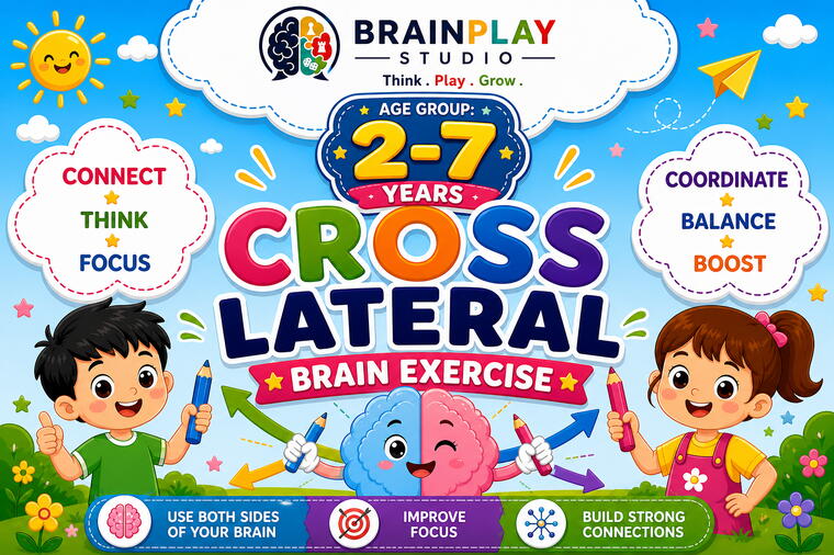 "Cross Lateral Brain Exercise” by Brainplay Studio (75+ unique exercises)