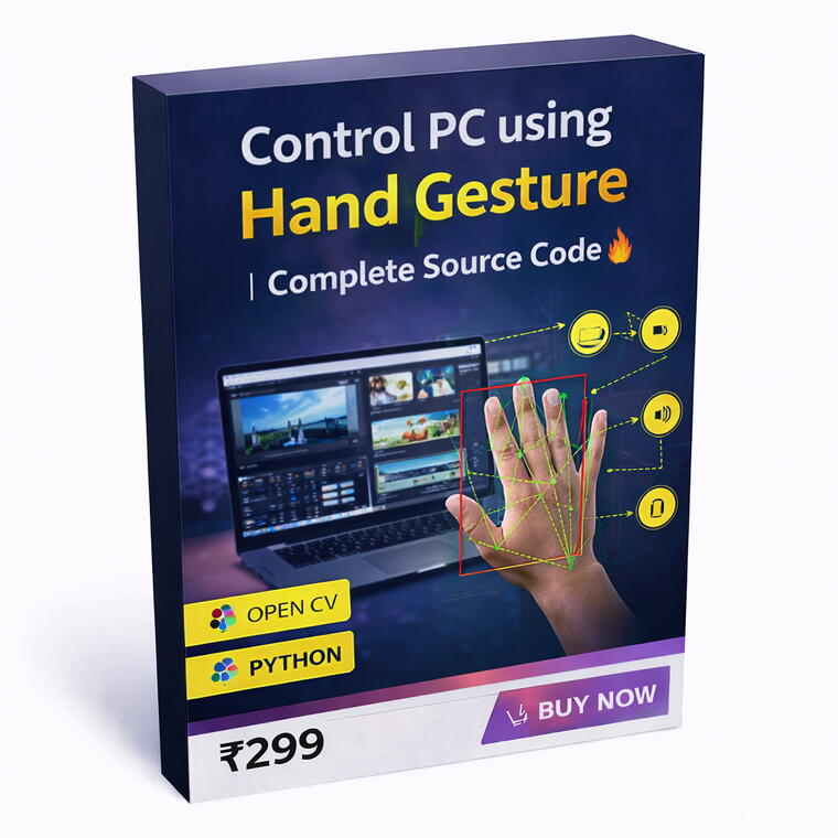 Control PC using Hand Gesture | Complete Source Code🔥