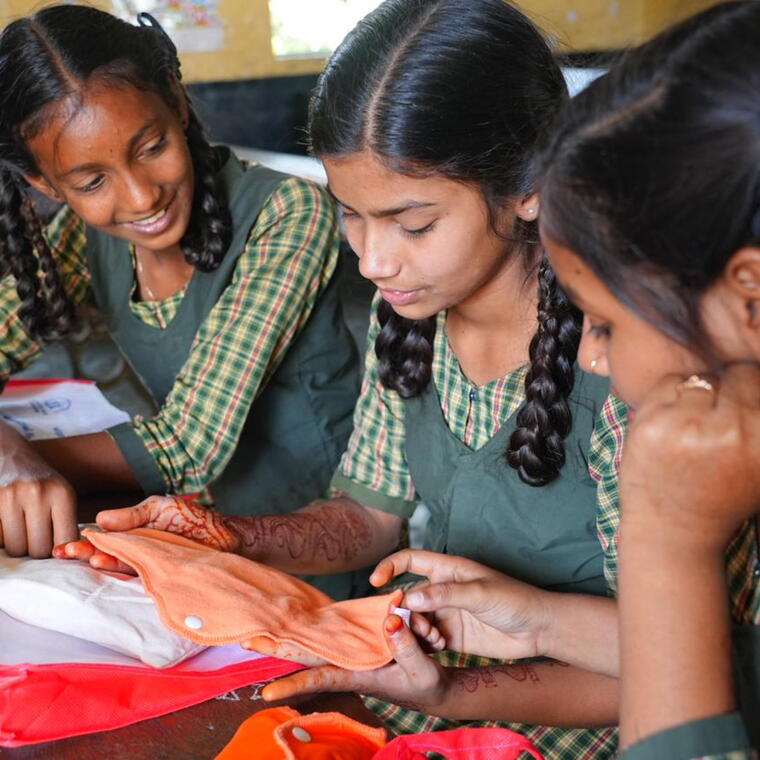 Menstrual hygiene support for 5 girls