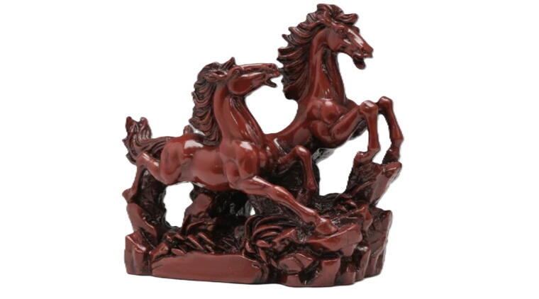 Red Galloping Horses