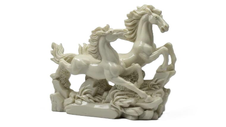 White Galloping Horses