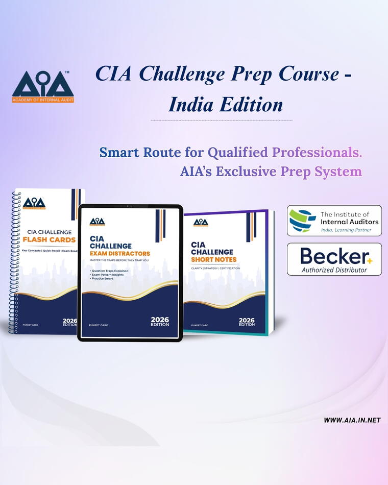 CIA Challenge  Prep Course – AIA Short Notes Books Delivery in India Only